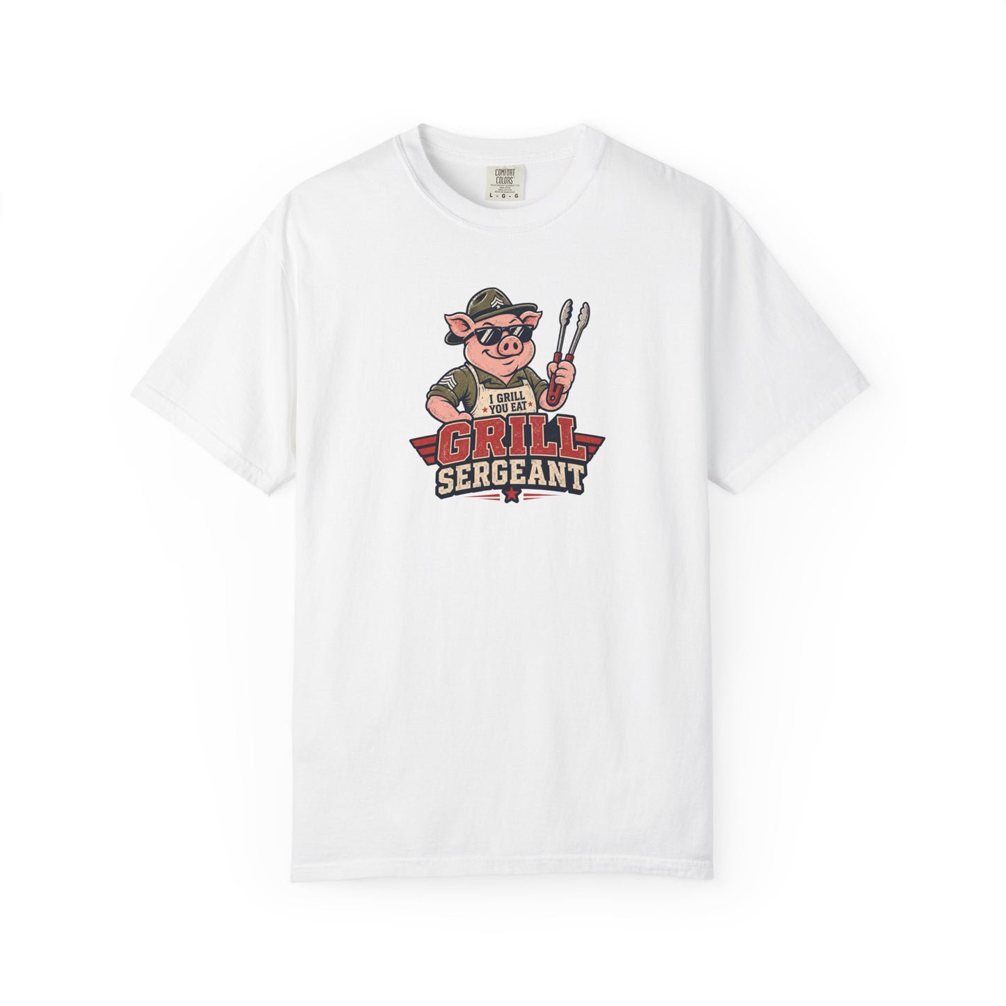 Grill Sergeant Shirt – Funny BBQ Pig Grilling T-Shirt