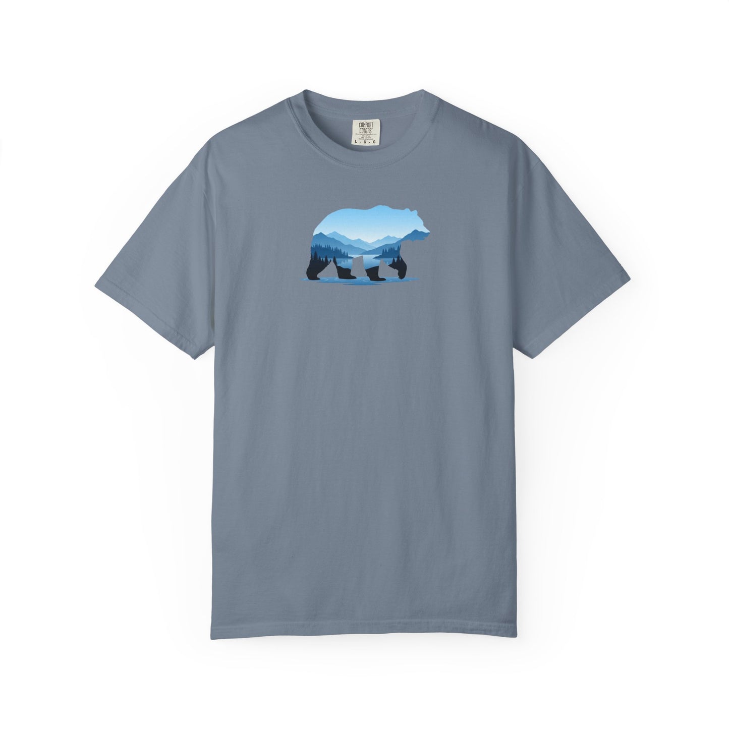 Bear Mountain Double Exposure T-Shirt | Wildlife Nature Graphic Tee