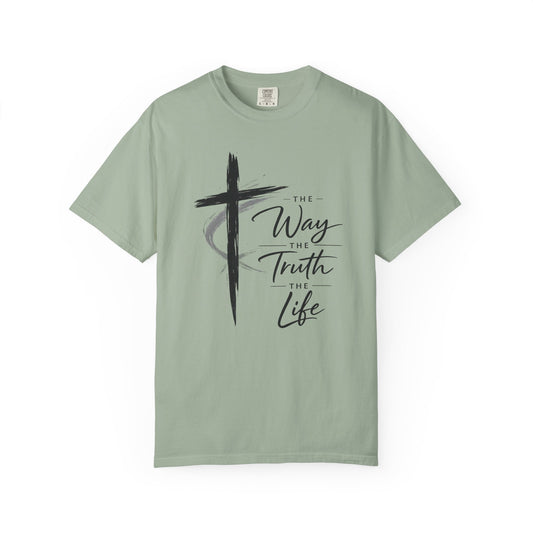 The Way The Truth The Life Christian Shirt – John 14:6 Cross Tee
