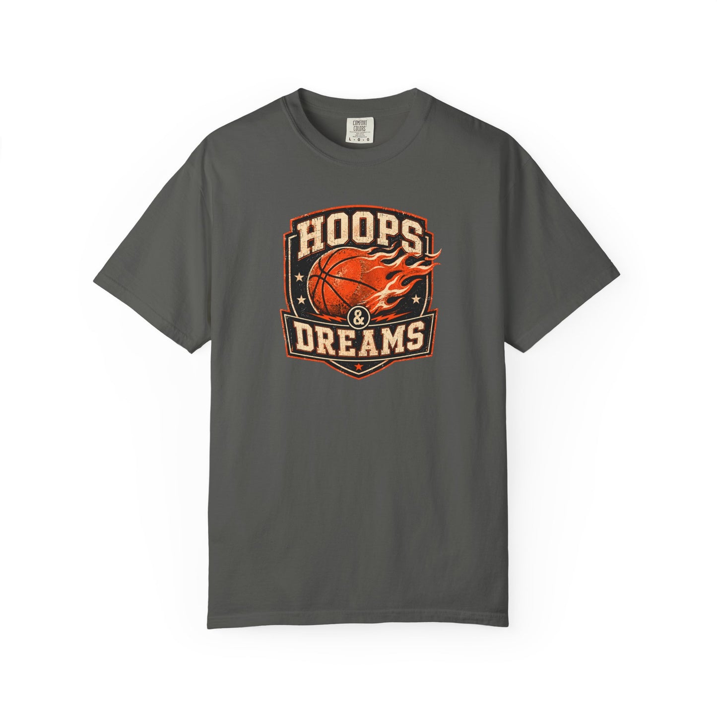 Hoops and Dreams Basketball T-Shirt | Vintage Retro Sports Graphic Tee