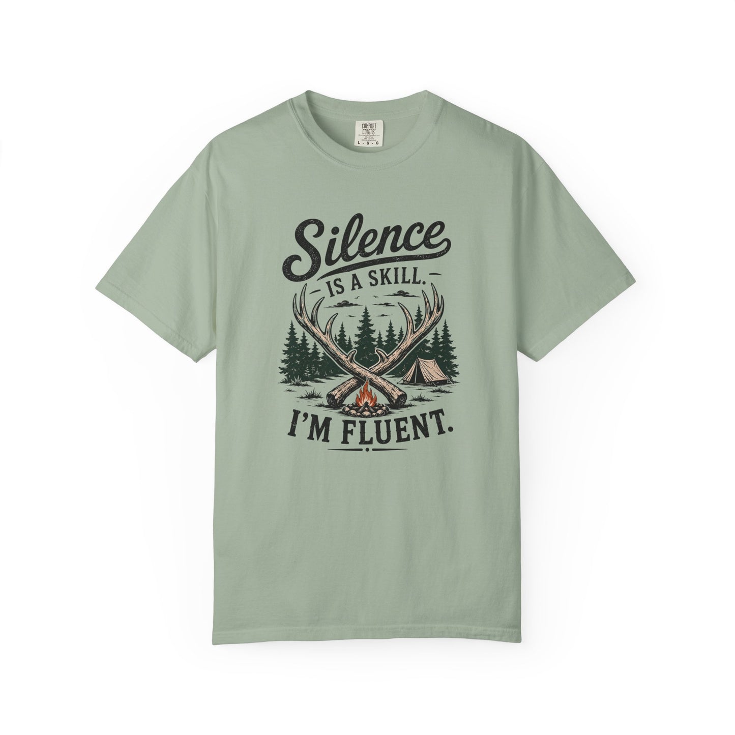 Silence Is a Skill Shirt – Funny Introvert Camping T-Shirt