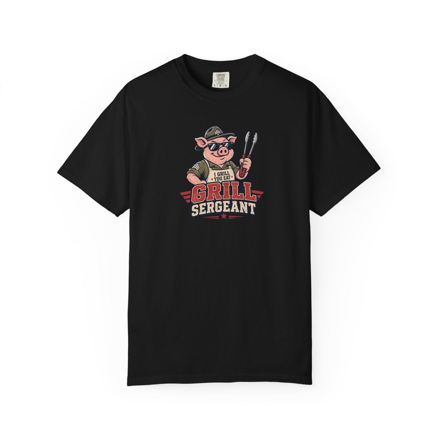 Grill Sergeant Shirt – Funny BBQ Pig Grilling T-Shirt