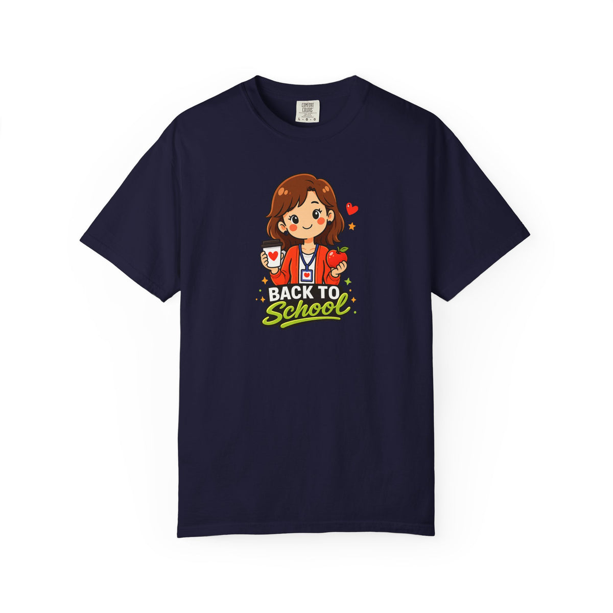 Cute Back to School Teacher Shirt – Coffee and Apple Graphic Tee