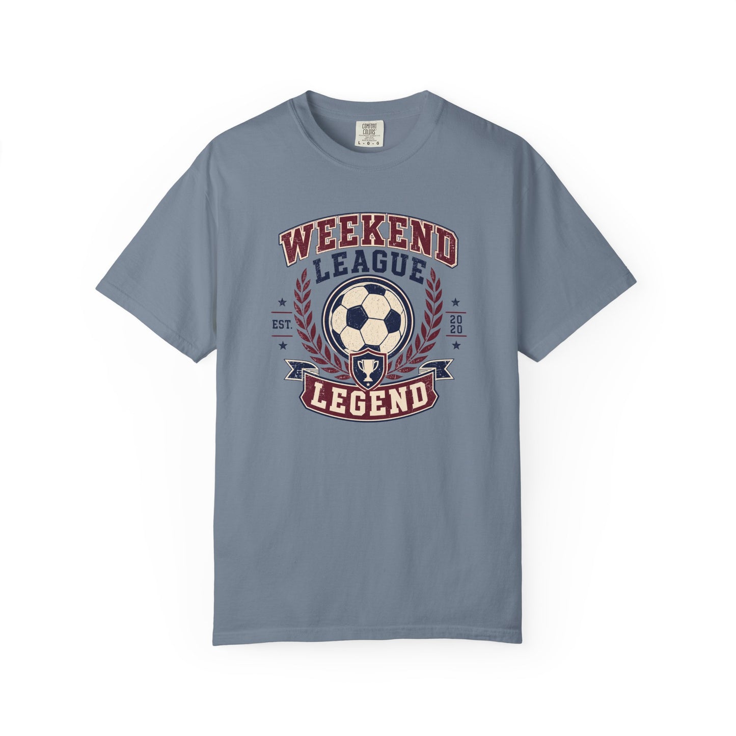 Weekend League Legend Soccer T-Shirt | Vintage Collegiate Soccer Graphic Tee