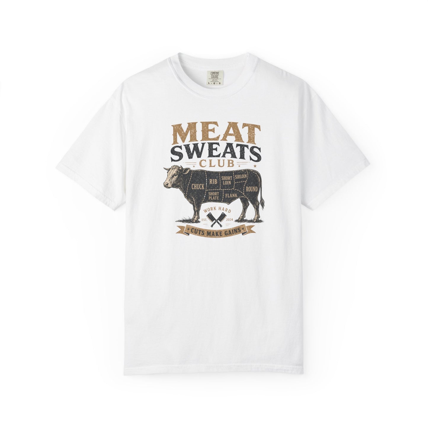 Meat Sweats Club T-Shirt | Funny Vintage Butcher BBQ Graphic Tee