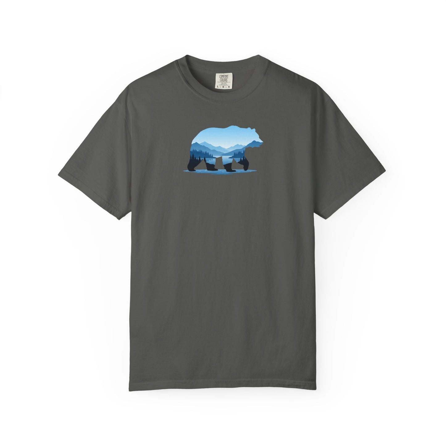 Bear Mountain Double Exposure T-Shirt | Wildlife Nature Graphic Tee