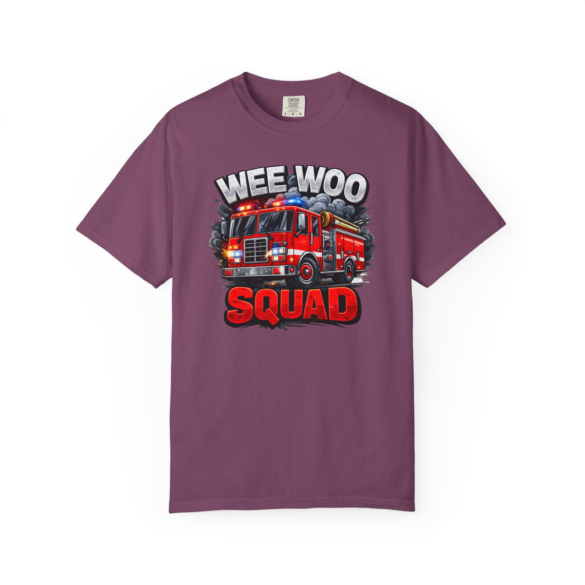 Wee Woo Squad Firefighter Shirt – Funny Fire Truck Graphic Tee
