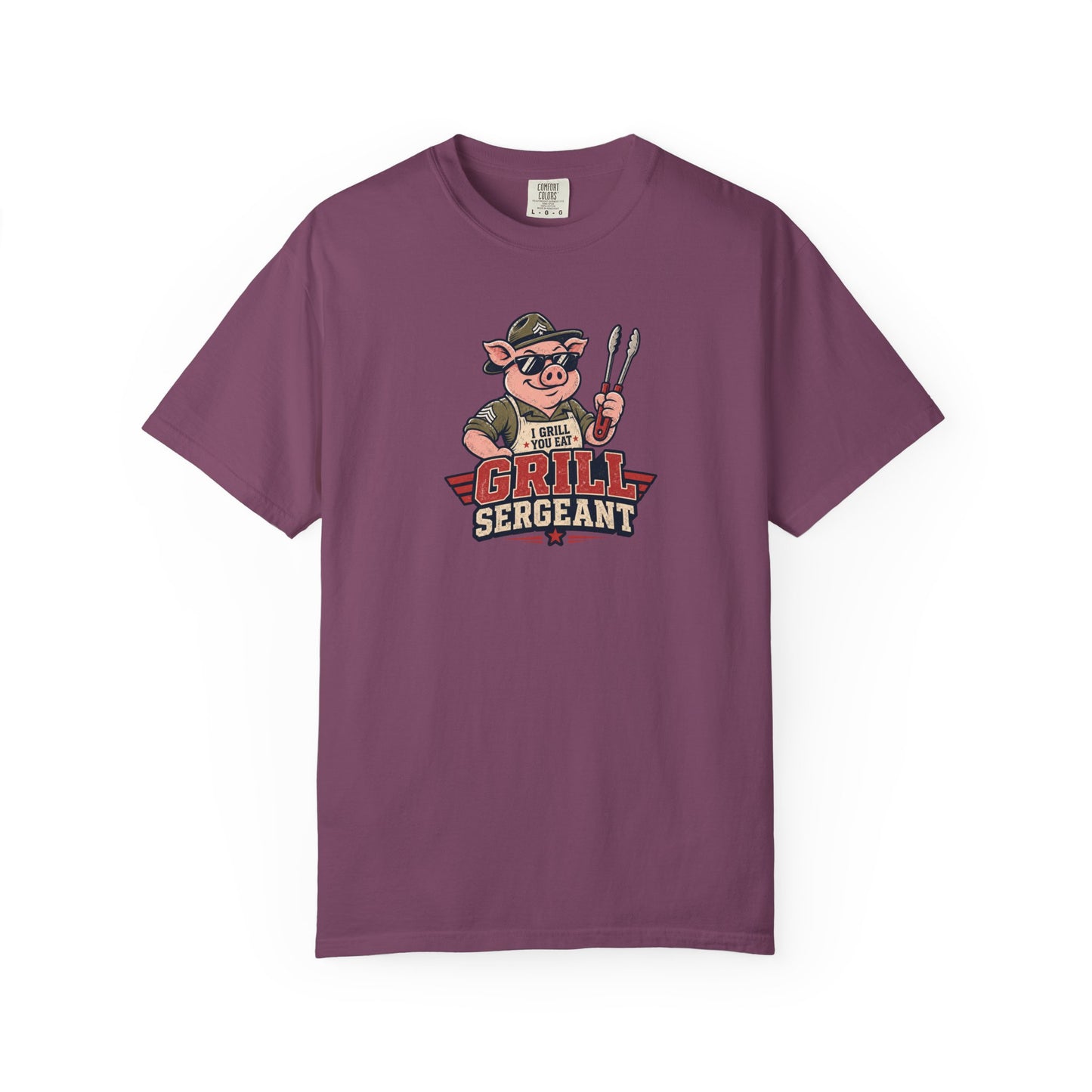 Grill Sergeant Shirt – Funny BBQ Pig Grilling T-Shirt