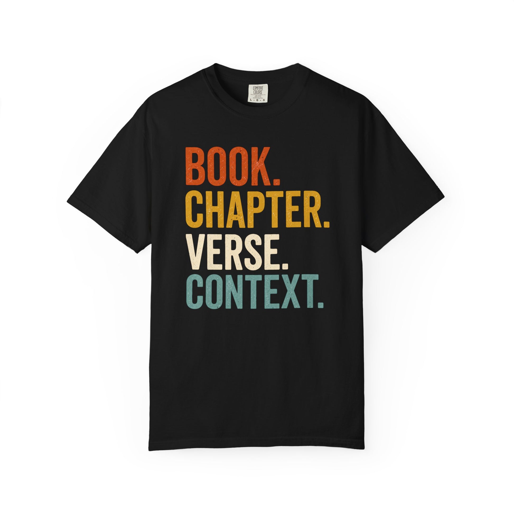 Book Chapter Verse Context T-Shirt product mockup