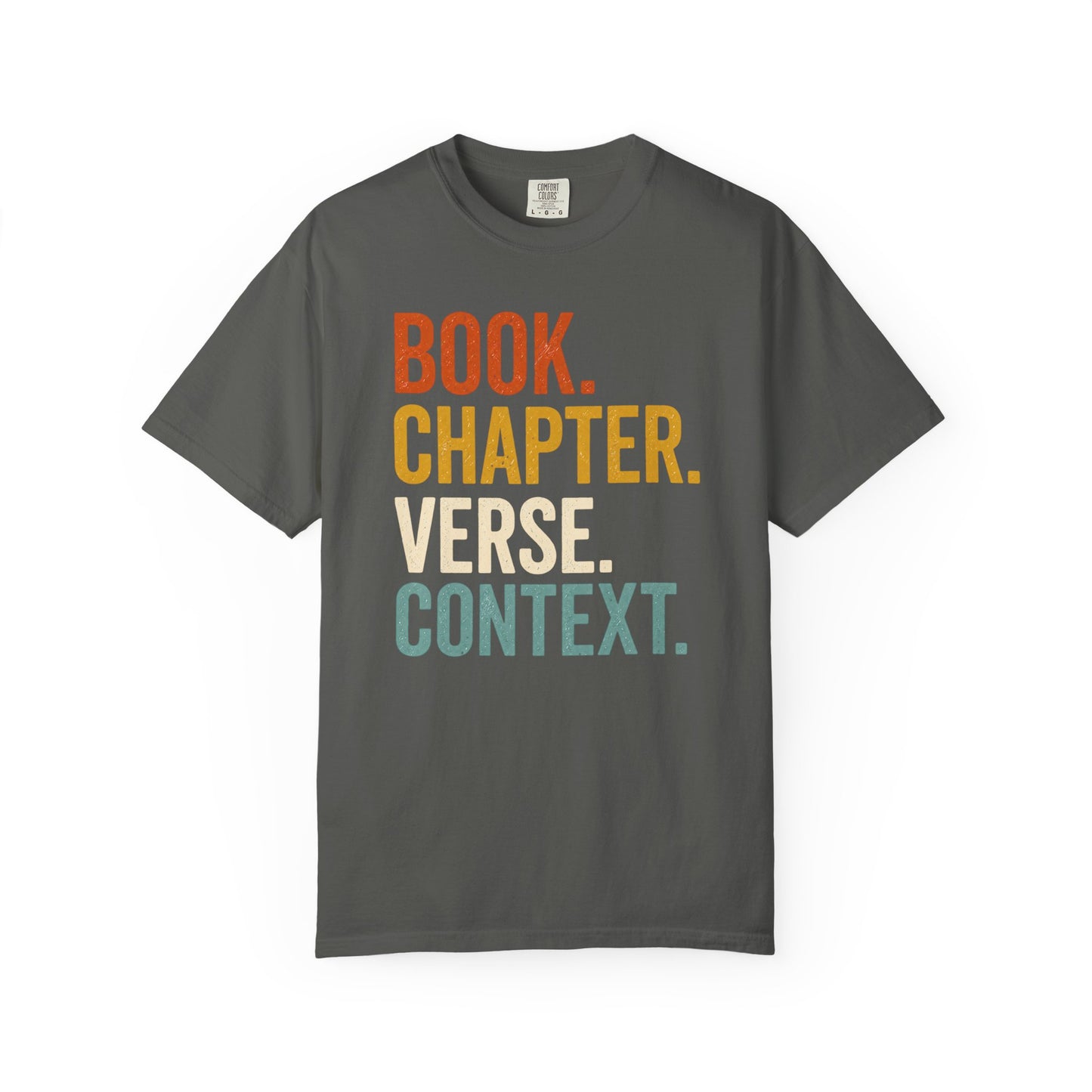 Book Chapter Verse Context T-Shirt product mockup