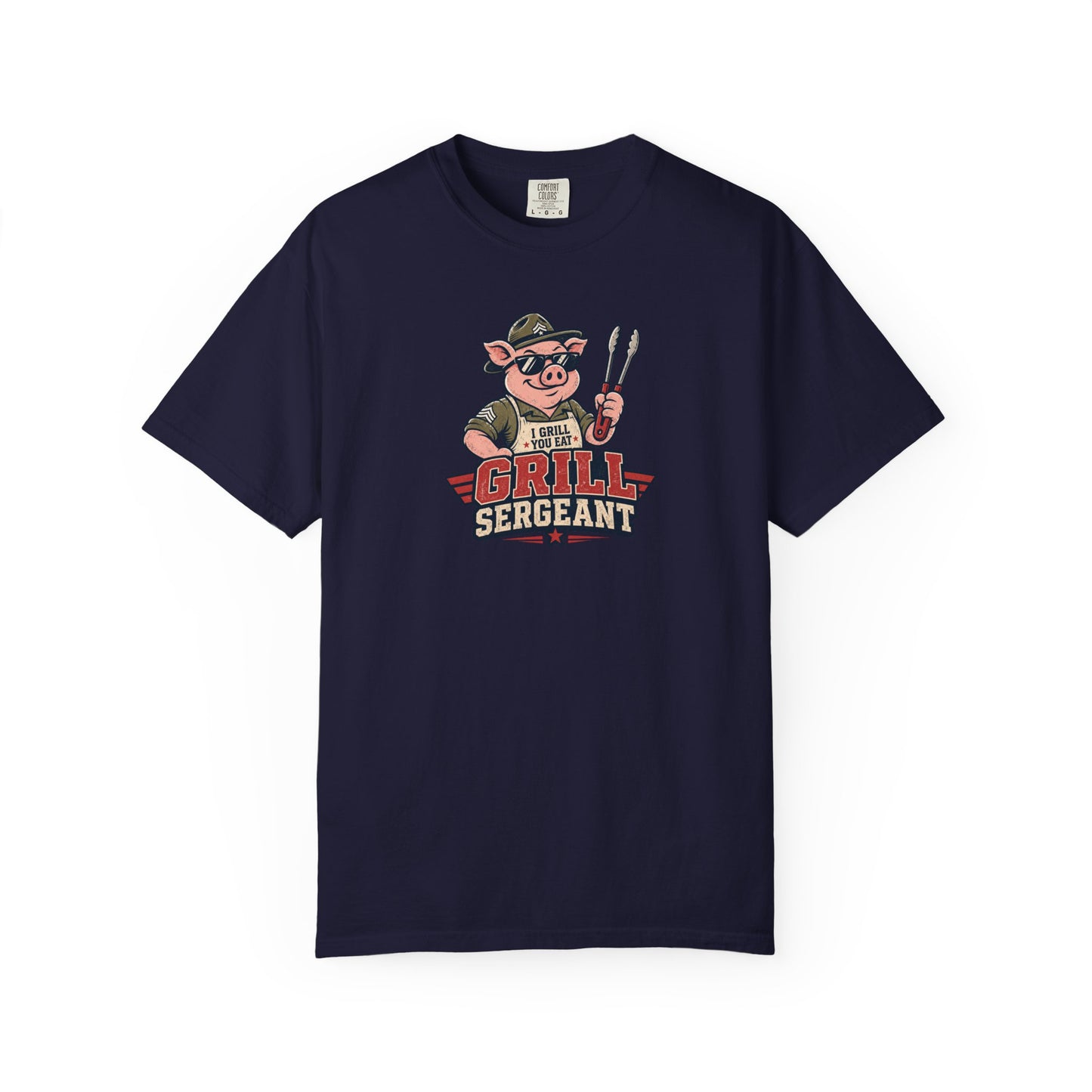 Grill Sergeant Shirt – Funny BBQ Pig Grilling T-Shirt
