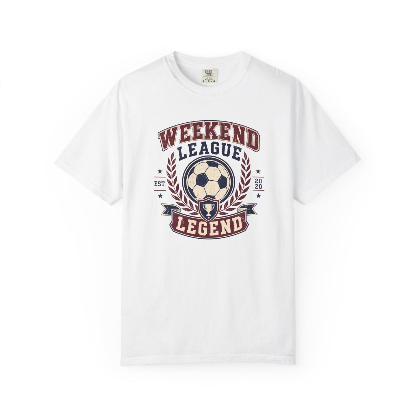 Weekend League Legend Soccer T-Shirt | Vintage Collegiate Soccer Graphic Tee