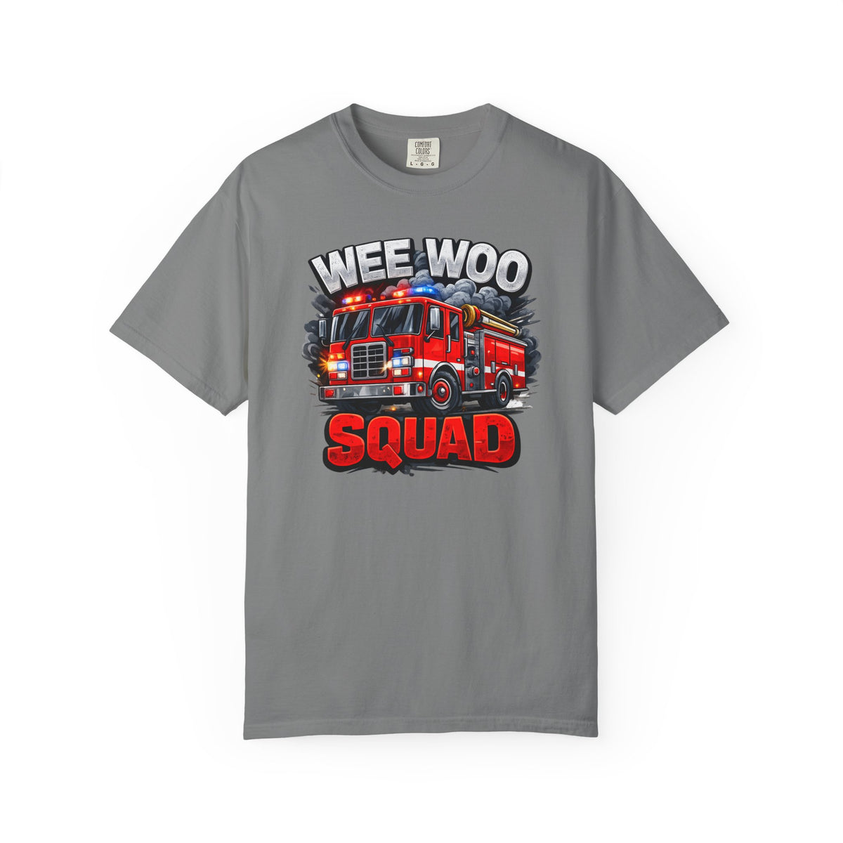 Wee Woo Squad Firefighter Shirt – Funny Fire Truck Graphic Tee