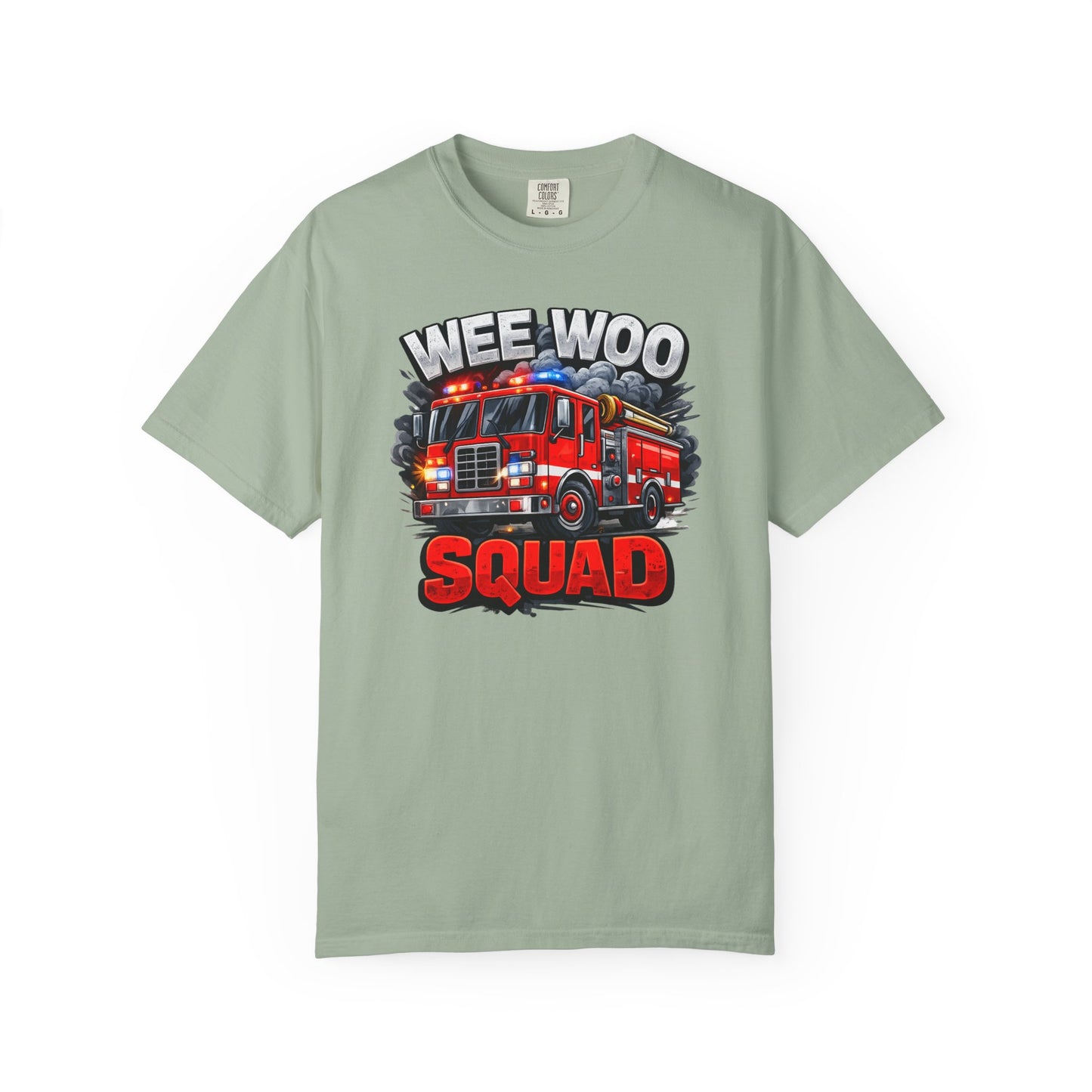 Wee Woo Squad Firefighter Shirt – Funny Fire Truck Graphic Tee