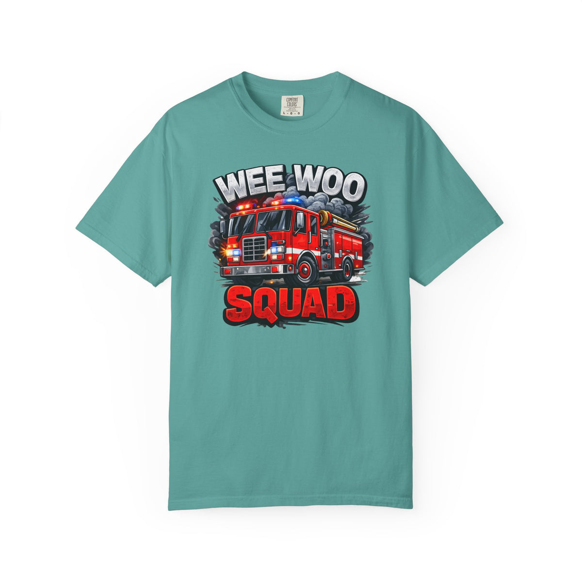 Wee Woo Squad Firefighter Shirt – Funny Fire Truck Graphic Tee