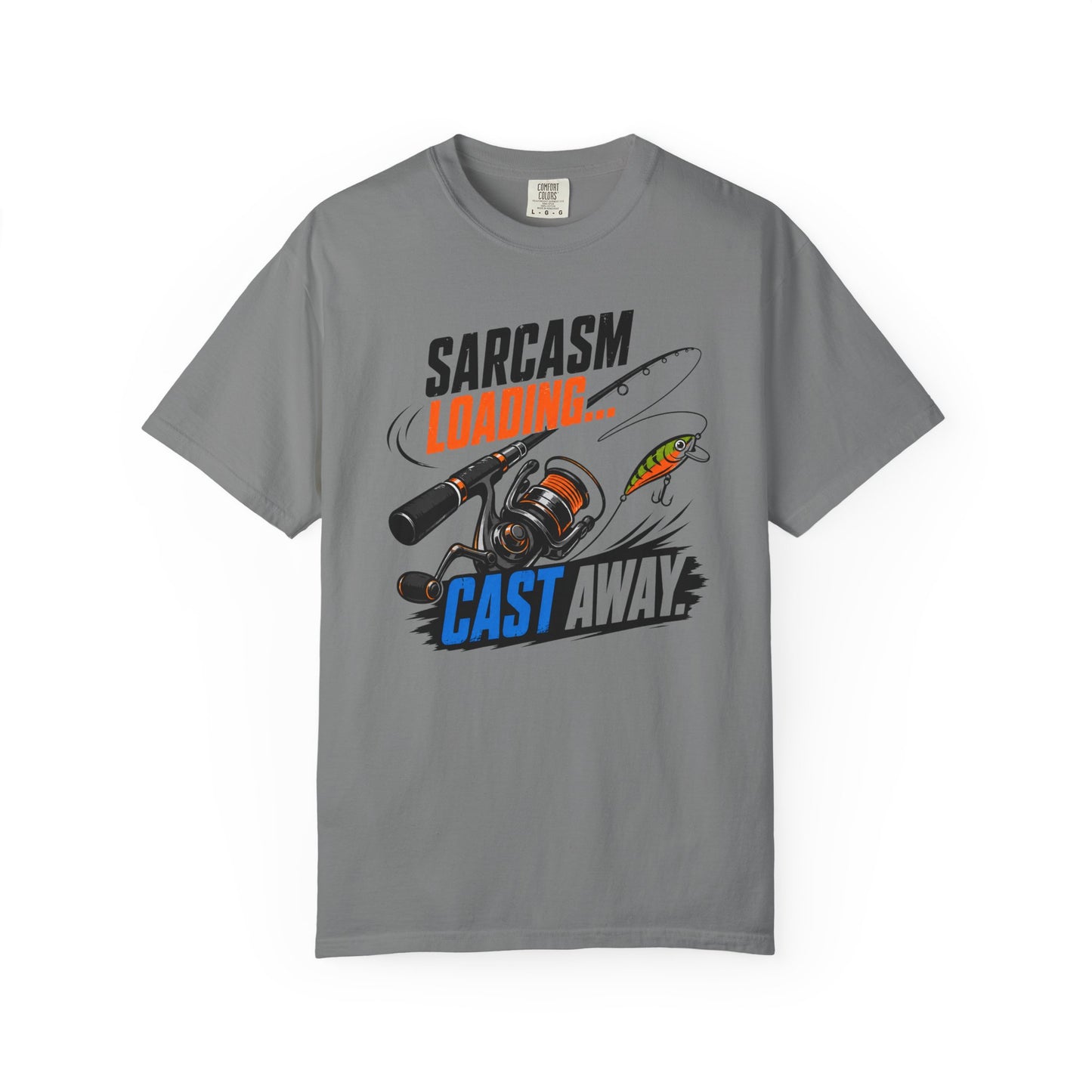 Sarcasm Loading Cast Away T-Shirt | Funny Fishing Graphic Tee