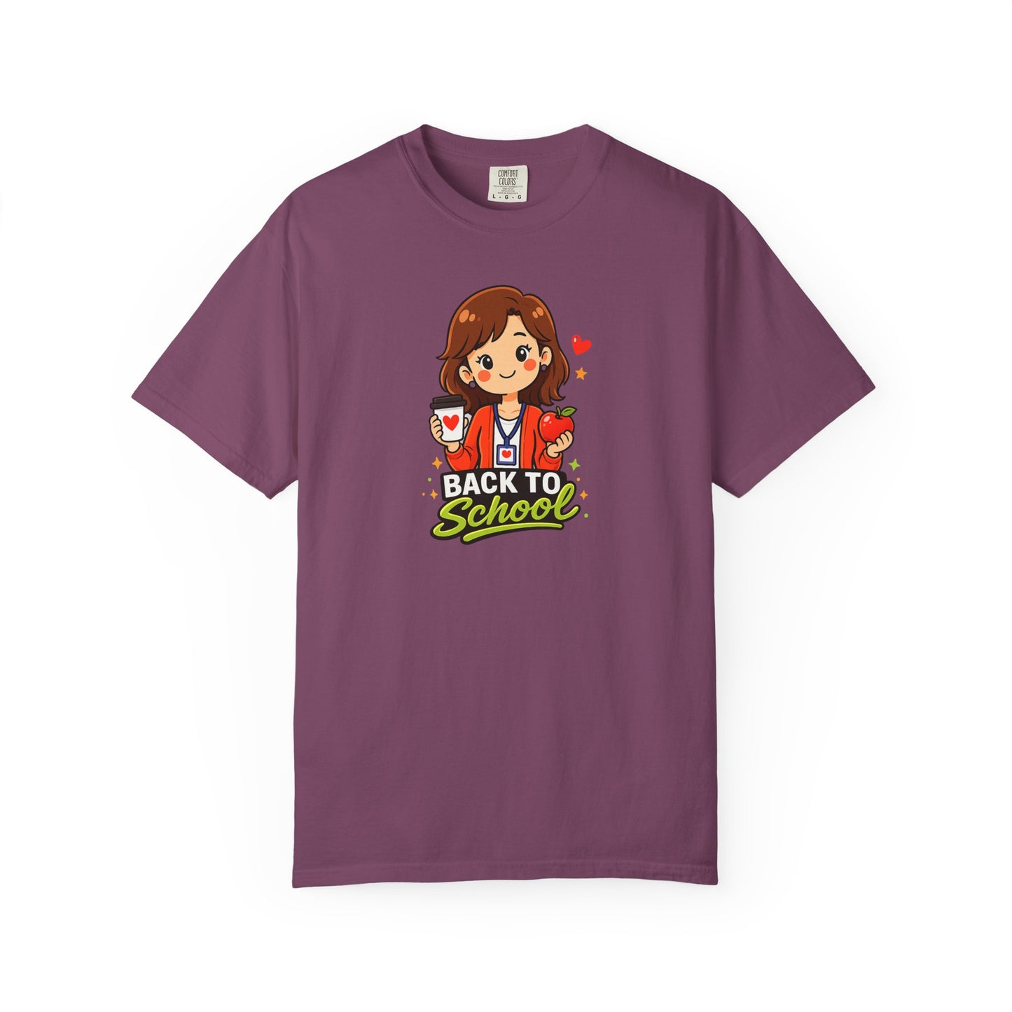 Cute Back to School Teacher Shirt – Coffee and Apple Graphic Tee