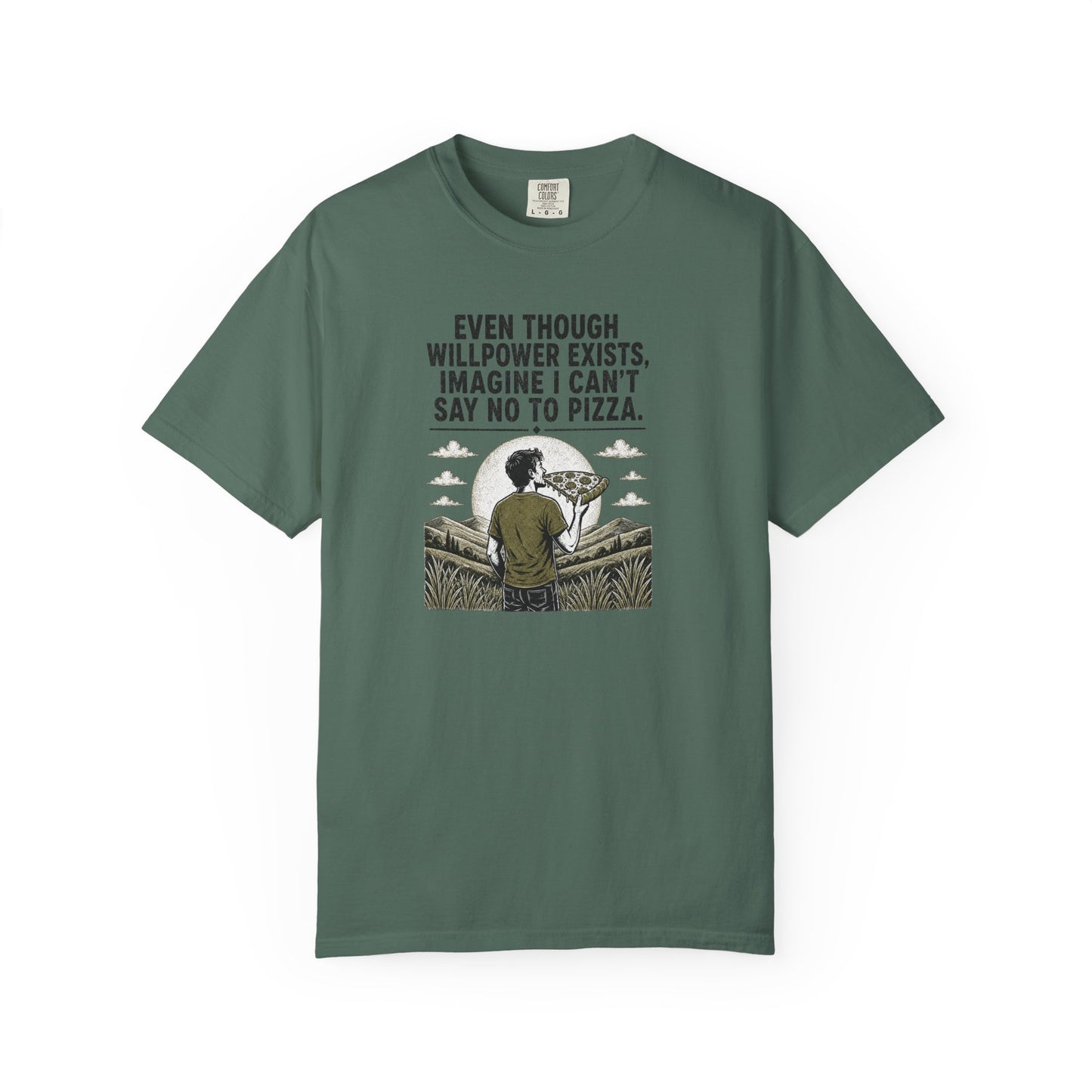 Imagine I Can't Say No To Pizza T-Shirt | Funny Foodie Aesthetic Graphic Tee