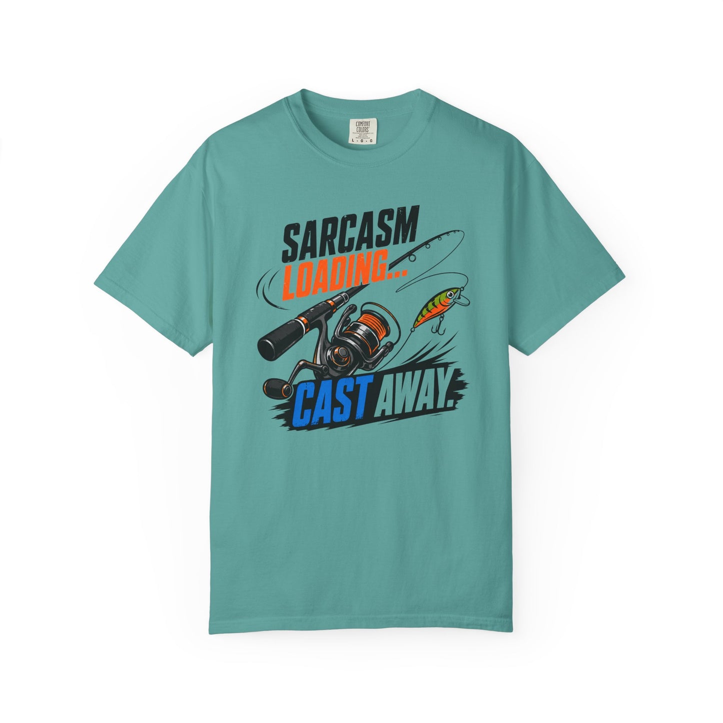 Sarcasm Loading Cast Away T-Shirt | Funny Fishing Graphic Tee