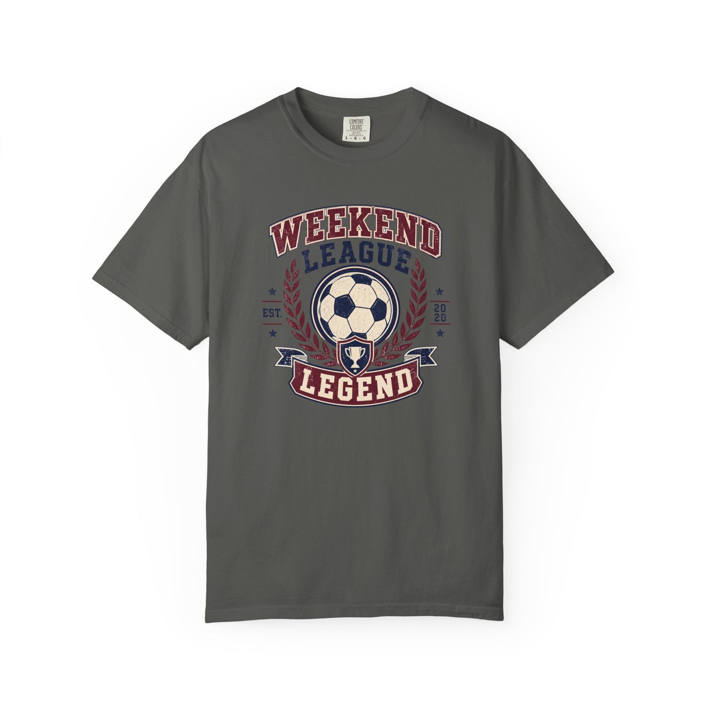 Weekend League Legend Soccer T-Shirt | Vintage Collegiate Soccer Graphic Tee