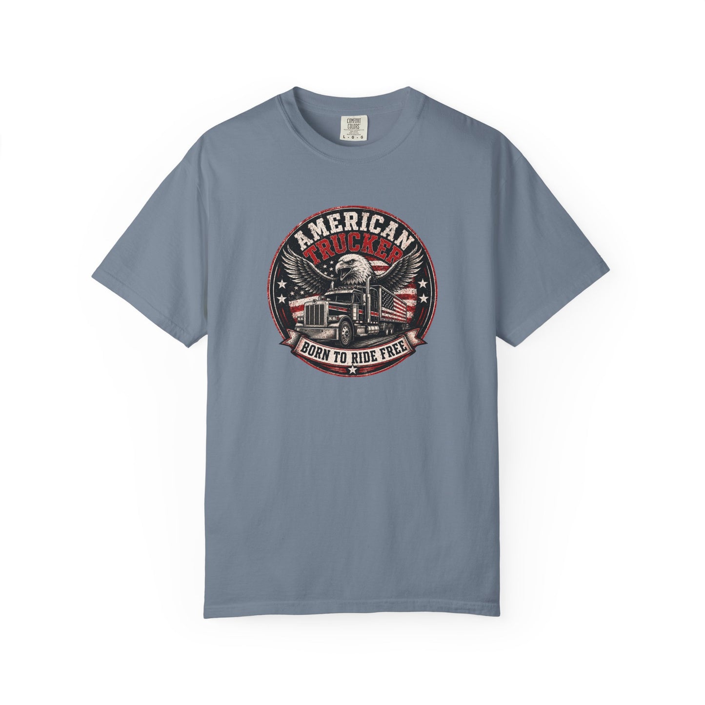American Trucker 'Born to Ride Free' T-Shirt