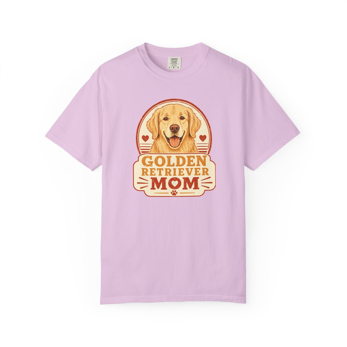 Golden Retriever Mom T-Shirt | Vintage Badge Dog Lover Graphic Tee