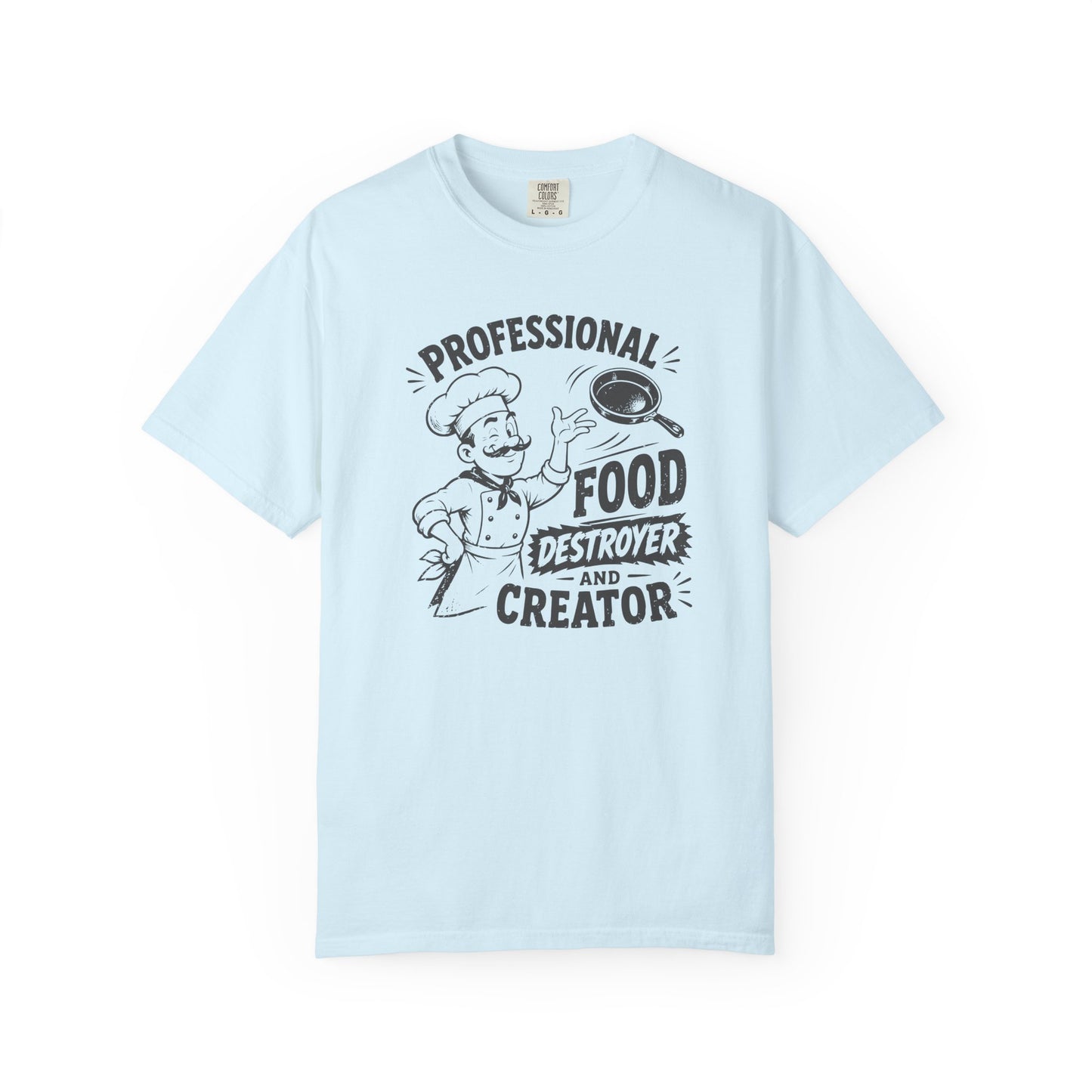 Professional Food Destroyer and Creator T-Shirt | Funny Vintage Chef Graphic Tee
