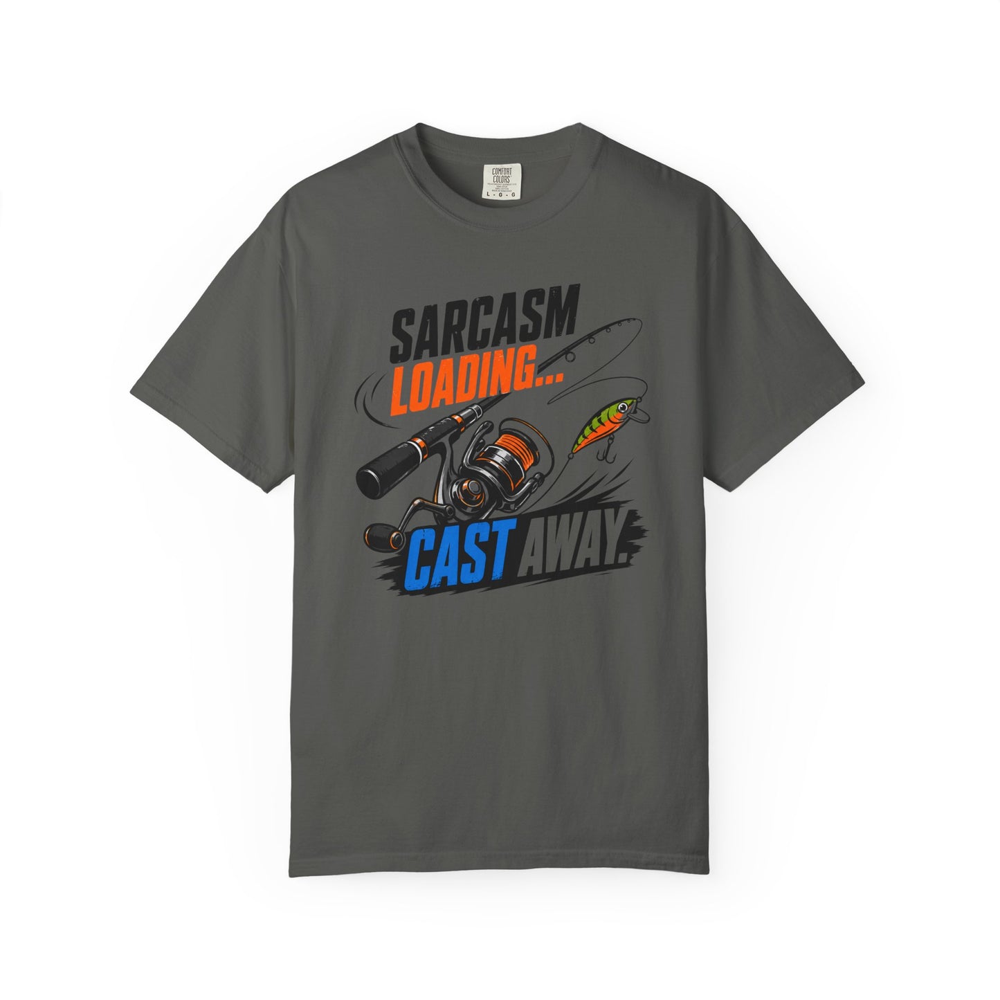 Sarcasm Loading Cast Away T-Shirt | Funny Fishing Graphic Tee