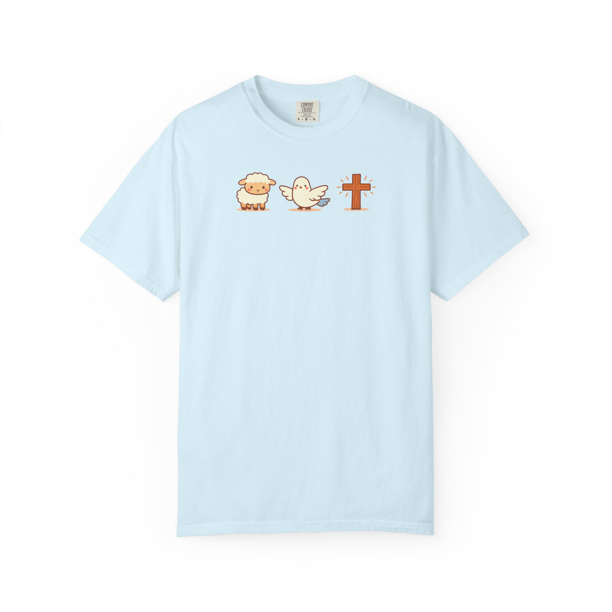 Symbols of Faith – Lamb, Dove & Cross T-Shirt