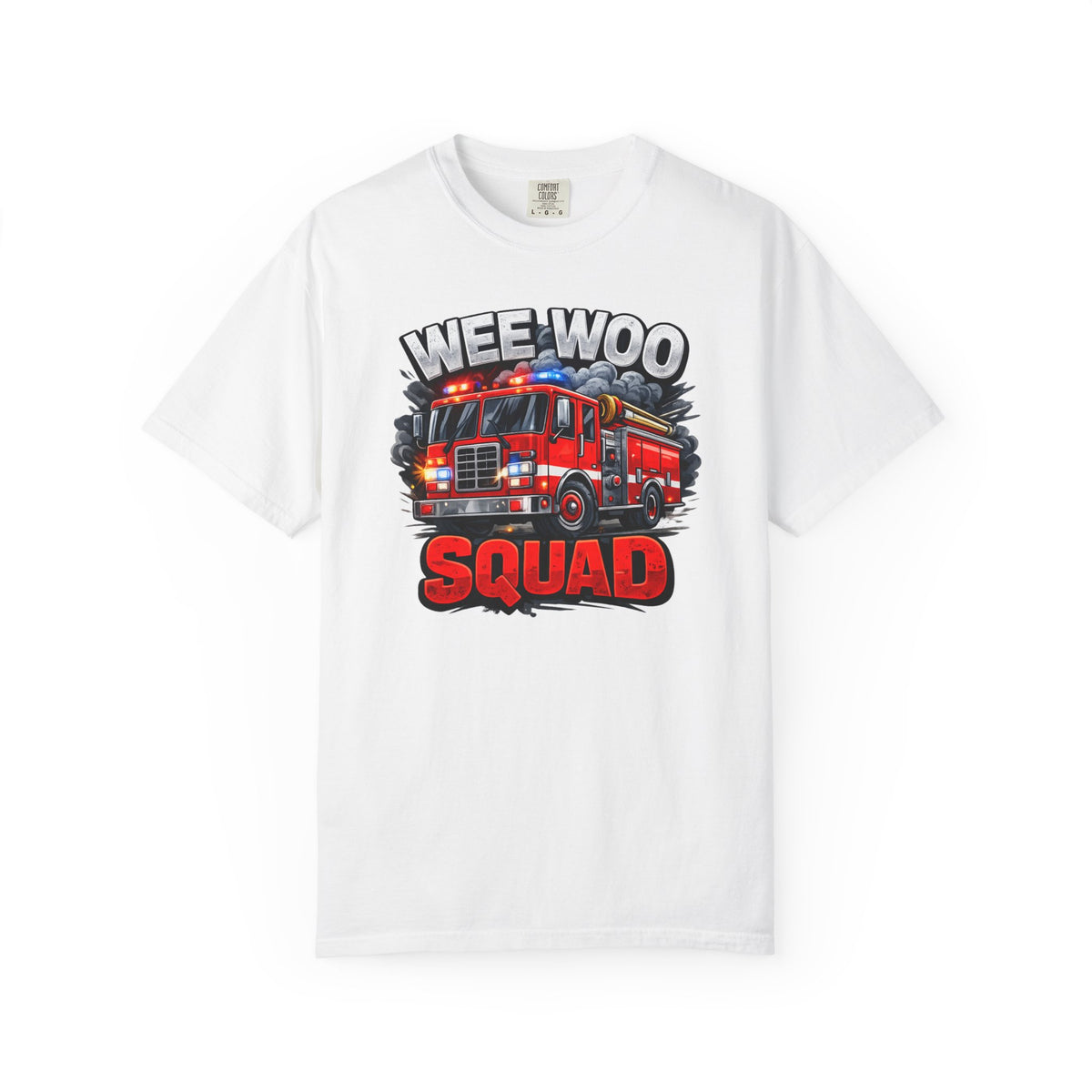 Wee Woo Squad Firefighter Shirt – Funny Fire Truck Graphic Tee