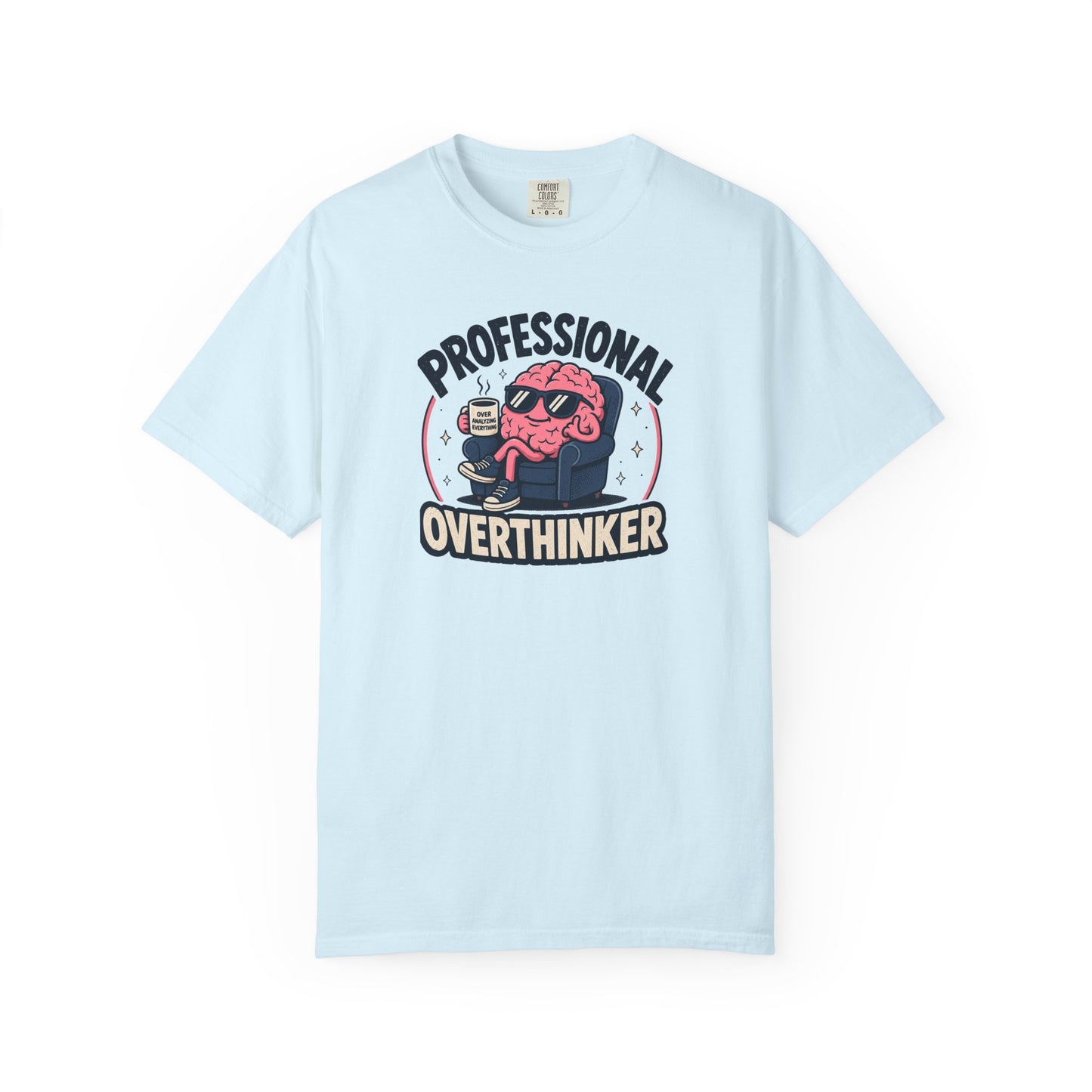 Professional Overthinker T-Shirt | Funny Retro Brain Graphic Tee