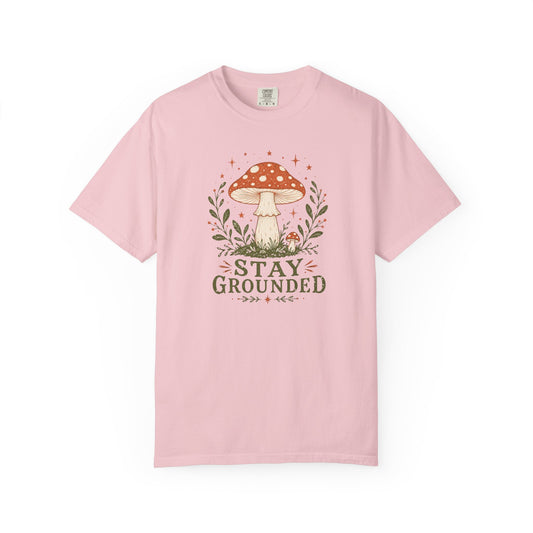 Stay Grounded Mushroom T-Shirt product mockup