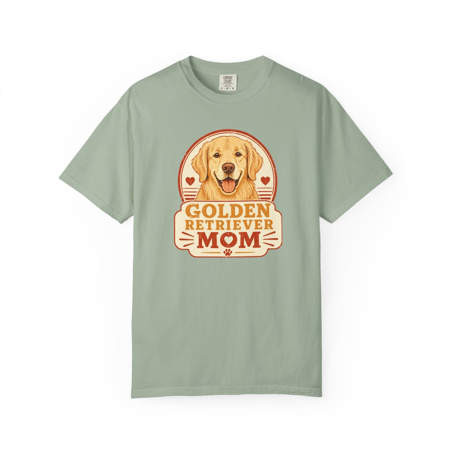 Golden Retriever Mom T-Shirt | Vintage Badge Dog Lover Graphic Tee