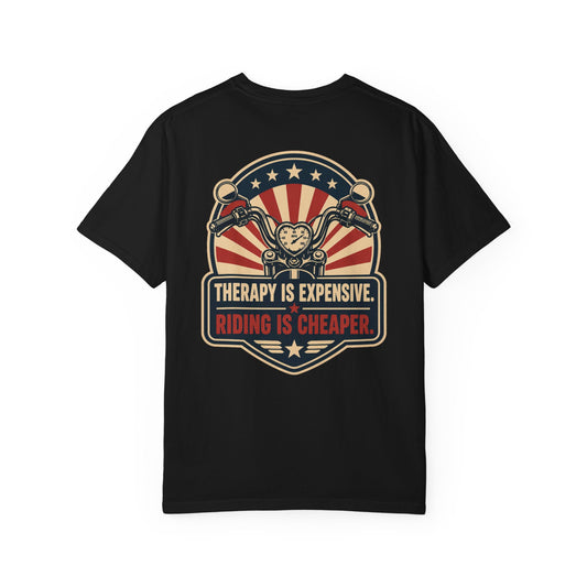 Therapy Is Expensive Riding Is Cheaper T-Shirt product mockup