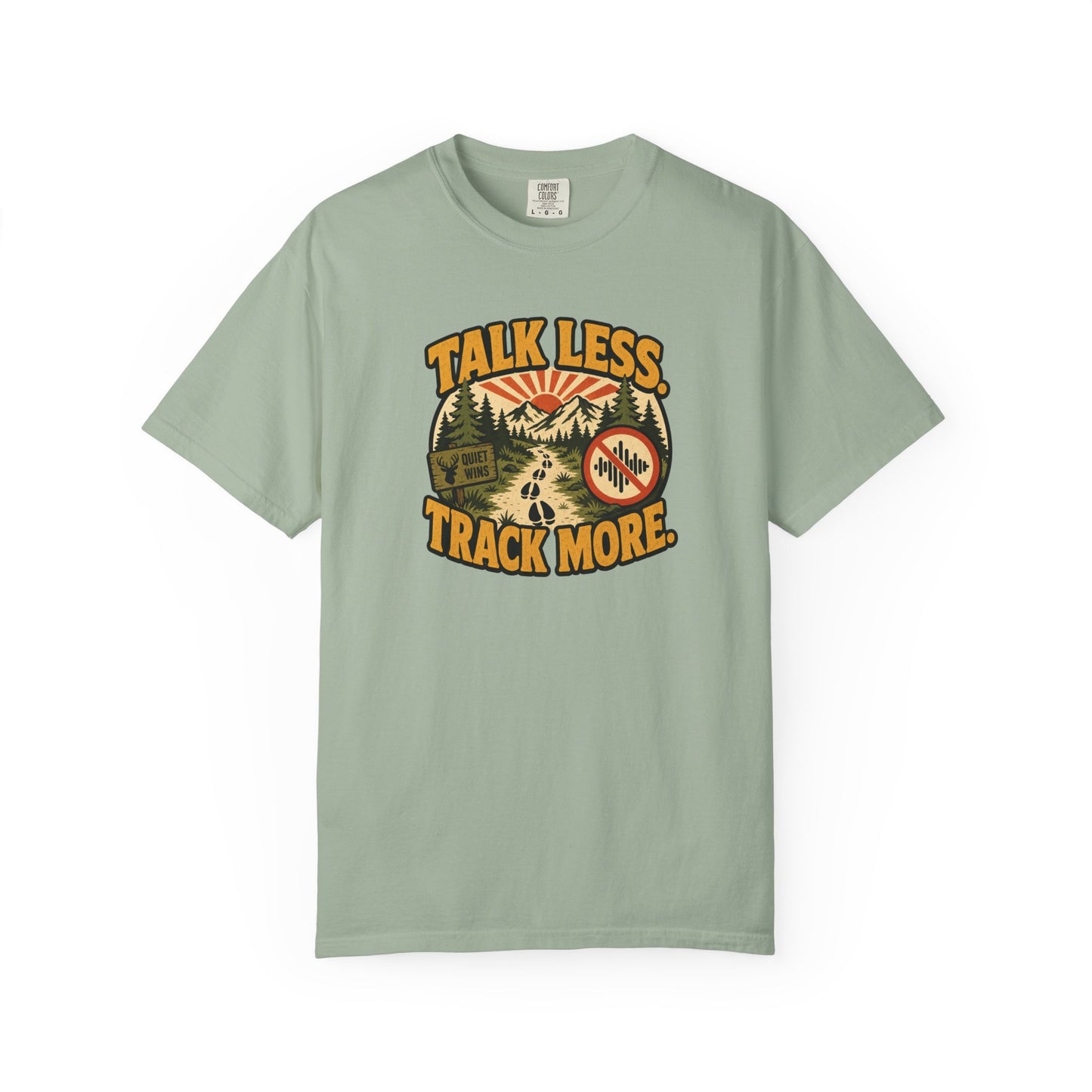 Talk Less Track More T-Shirt — Outdoor Trail Running & Hiking Graphic Tee
