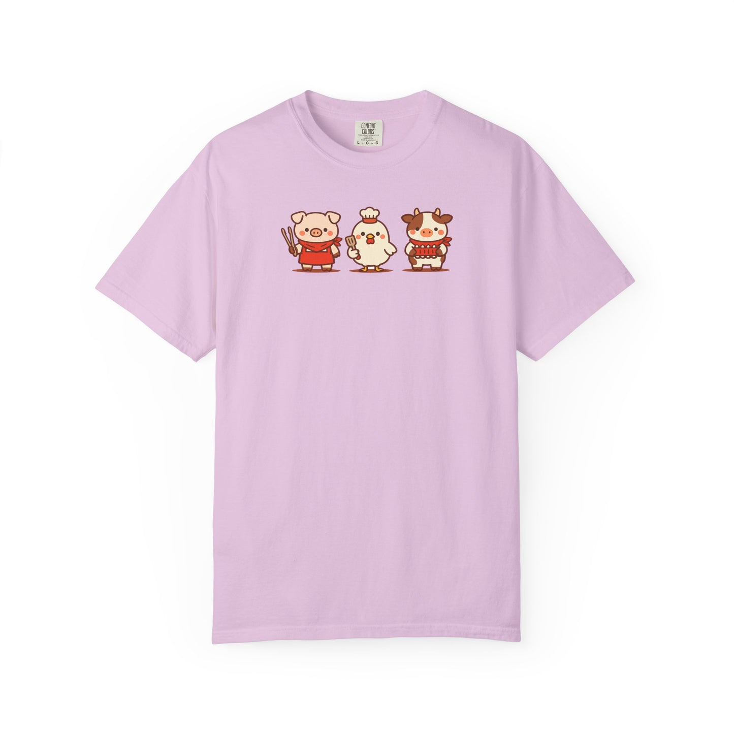 BBQ Crew – Cute Pig, Chicken & Cow T-Shirt