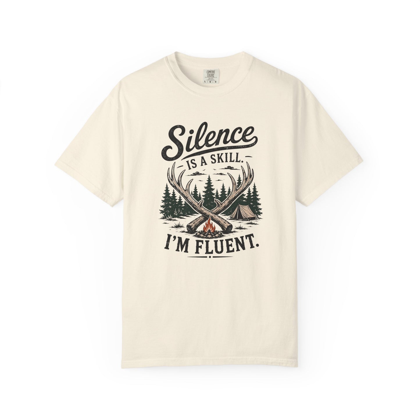 Silence Is a Skill Shirt – Funny Introvert Camping T-Shirt