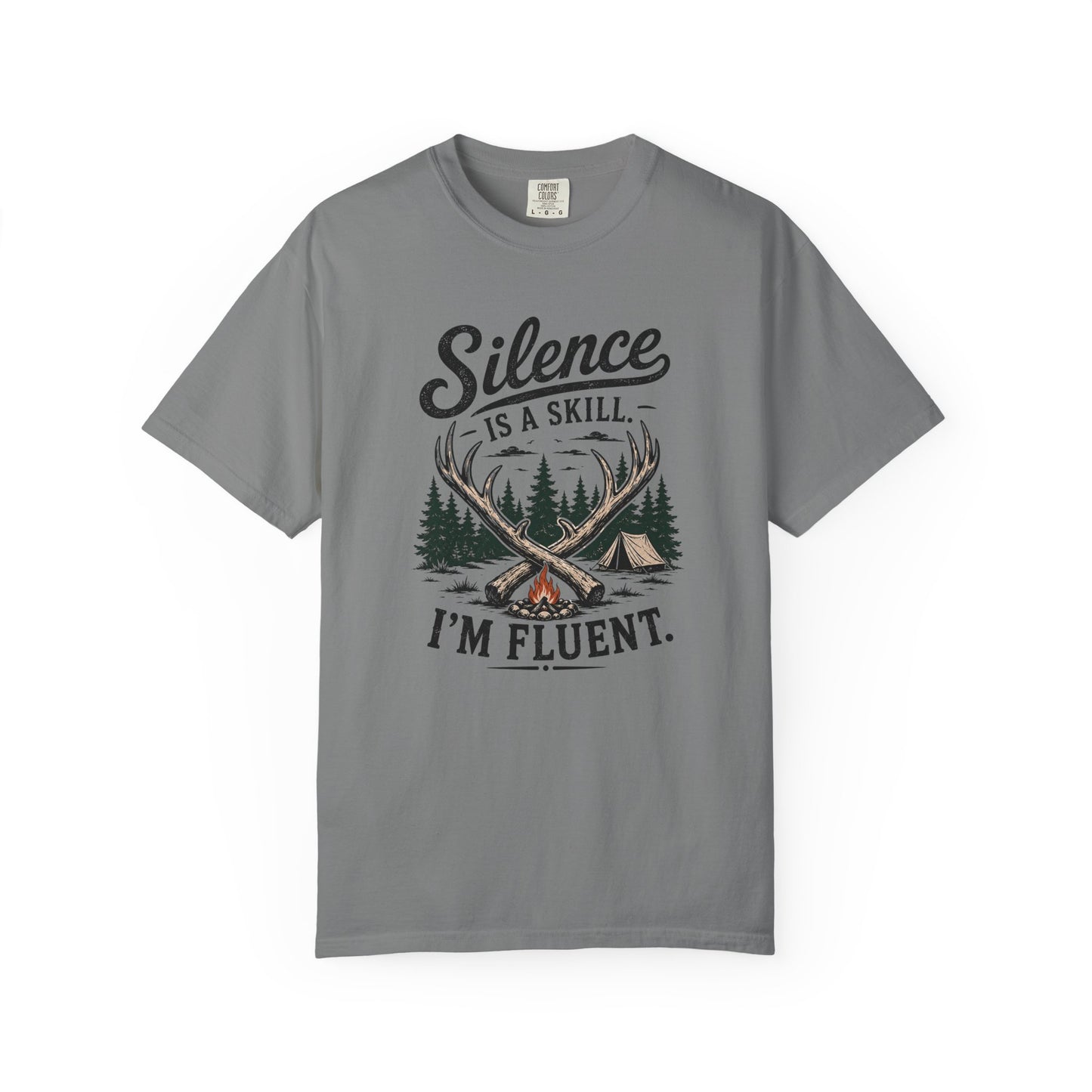 Silence Is a Skill Shirt – Funny Introvert Camping T-Shirt