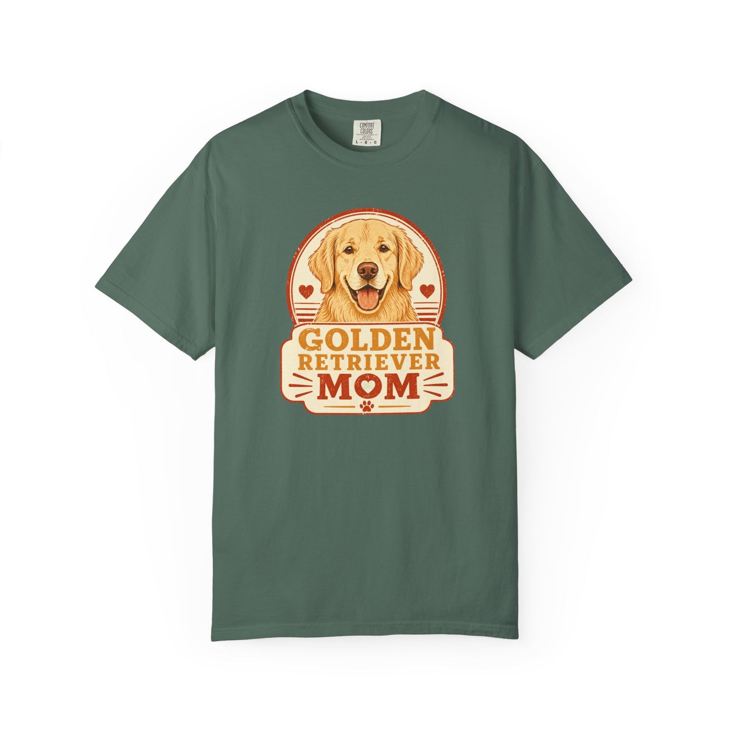 Golden Retriever Mom T-Shirt | Vintage Badge Dog Lover Graphic Tee