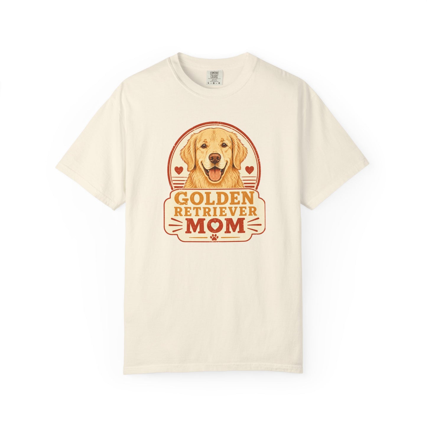 Golden Retriever Mom T-Shirt | Vintage Badge Dog Lover Graphic Tee