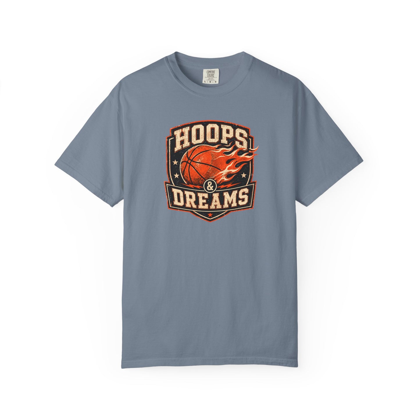 Hoops and Dreams Basketball T-Shirt | Vintage Retro Sports Graphic Tee