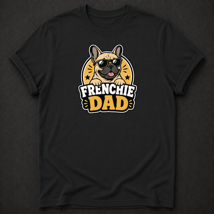 Frenchie Dad T-Shirt – French Bulldog Dad Graphic Tee