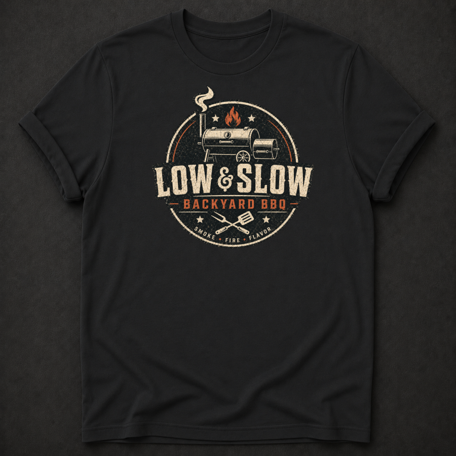Low & Slow Backyard BBQ Tee