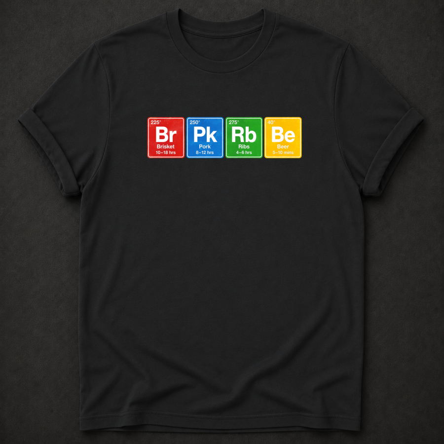 The BBQ Periodic Table Tee