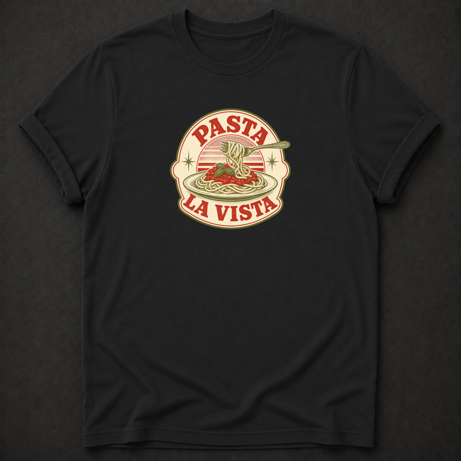Pasta La Vista T-Shirt – Funny Vintage Spaghetti Foodie Tee