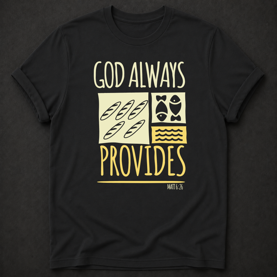God Always Provides Tee — Matthew 6:26