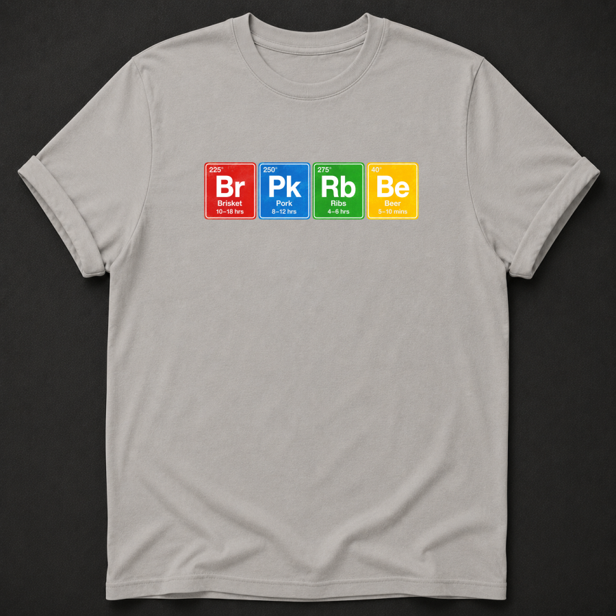 The BBQ Periodic Table Tee