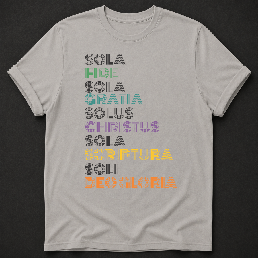 Five Solas Reformation Christian T-Shirt