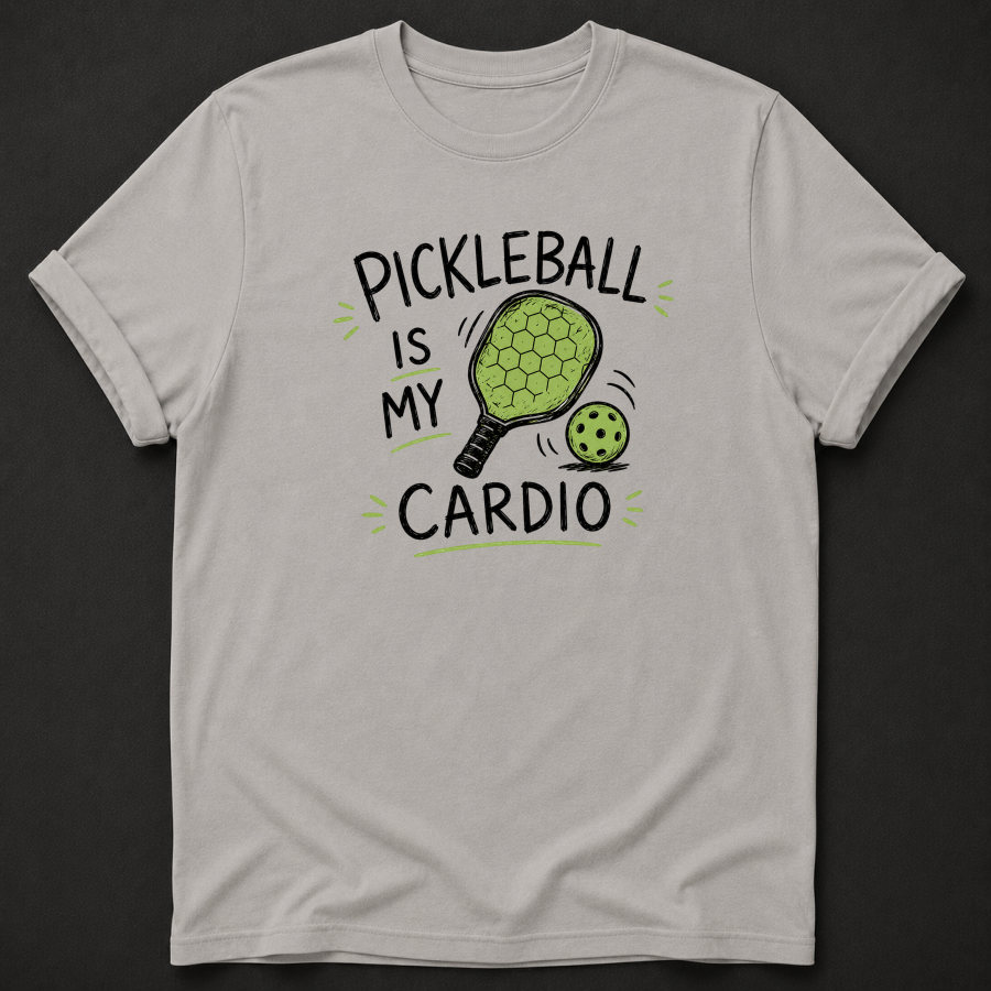 Pickleball Is My Cardio T-Shirt - Funny Pickleball Graphic Tee