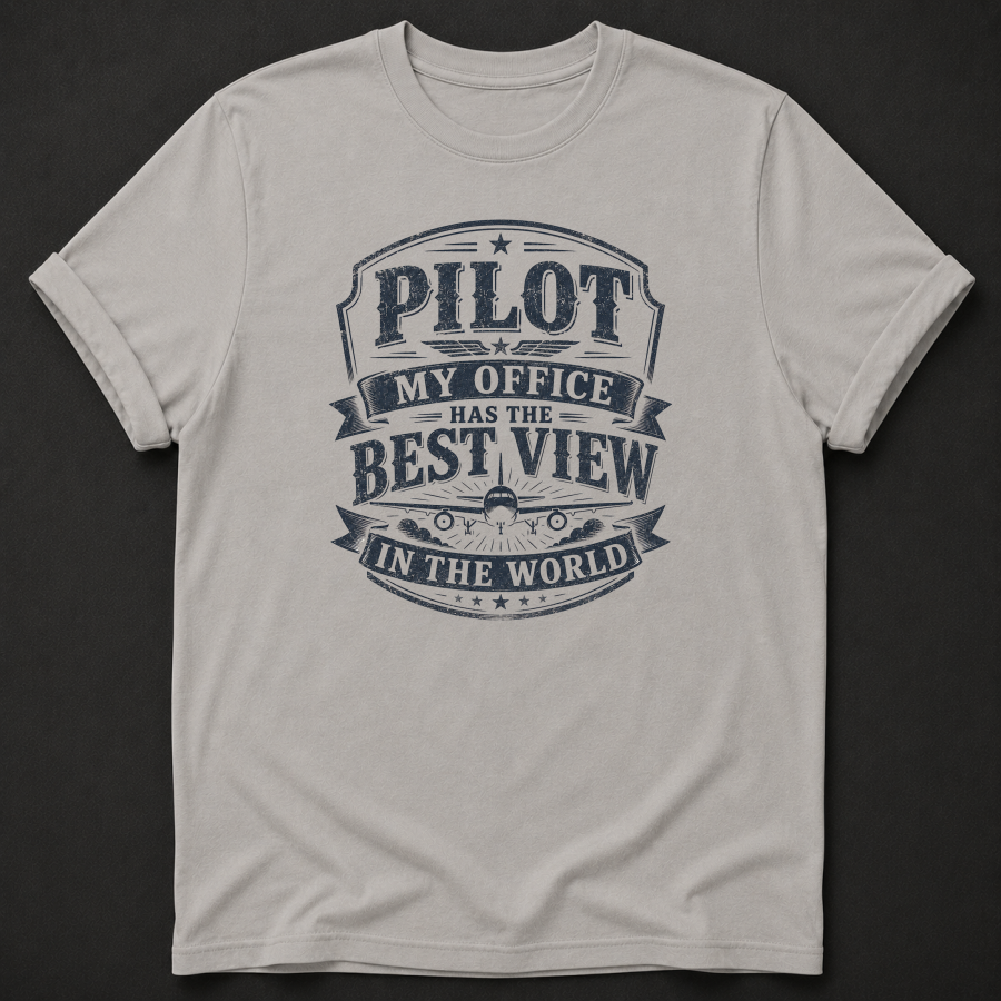Pilot T-Shirt | My Office Has The Best View In The World